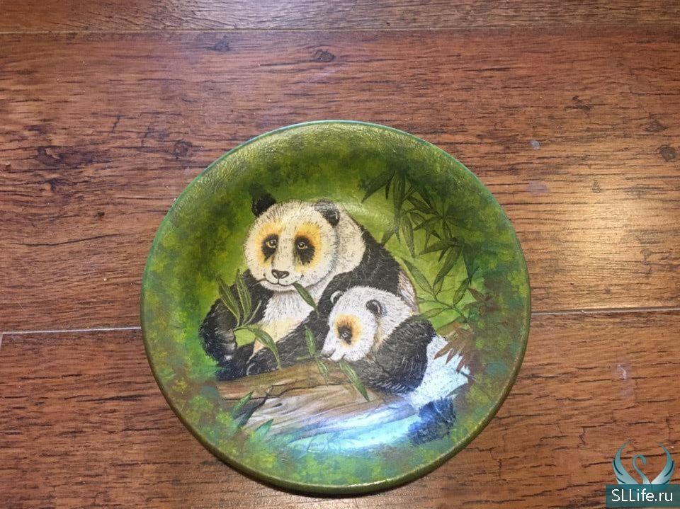 Декоративная тарелка «Панда»